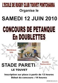 AFFICHE PETANQUE