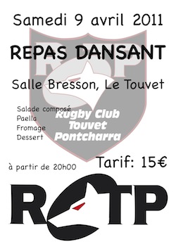 Affiche repas dansant