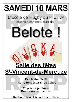 Affiche belote 2012